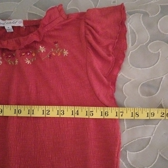 ⚜️ Sweet Violet Flutter Sleeve Top - Picture 7 of 10